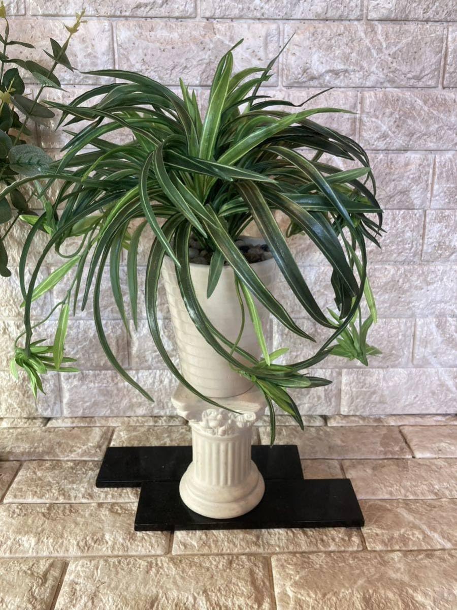 光触媒　人工観葉　ウォールグリーン　フェイクグリーン　壁掛けオリヅルランW/G Amazon.co.jp: 光触媒 人工観葉植物 ウォールグリーン フェイク